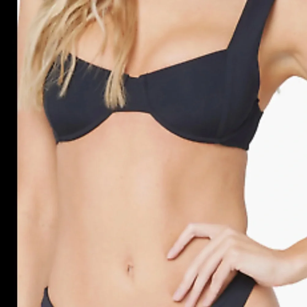 L*Space Tori Black Bikini top with Sandy Bottoms.